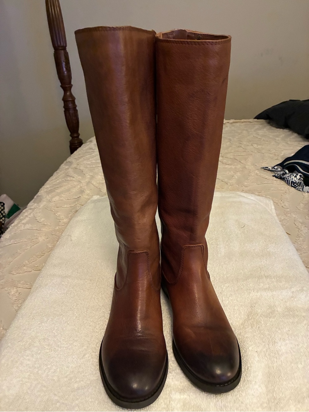 Arturo Chang “Fierce” Brown ombré gradient upper leather Riding Boots